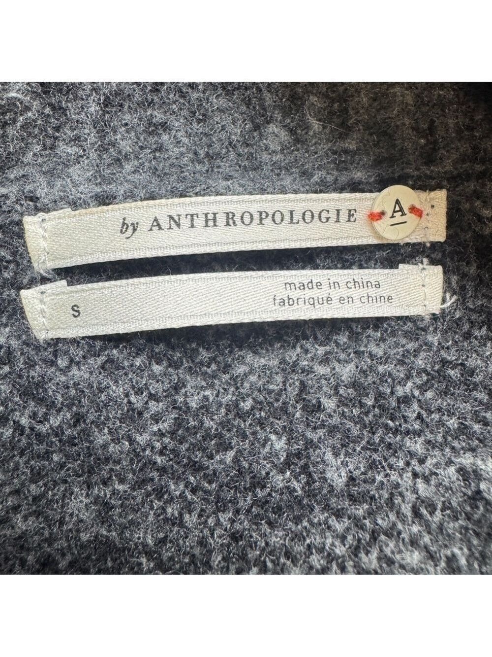 Anthropologie Emmy Cowl Neck Tunic Sweater Gray & black leopard Wool Blend Small - Picture 9 of 11